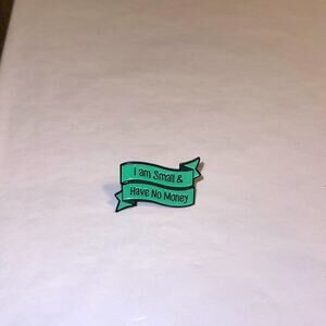 I’m small & have no money Pin Brooch